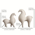 Handcrafted Resin Horse Sculpture, Abstract Art Ornament, Decorative accessory, Home Decor Accent for Living Room, Entryway, Study, Party Gift, No Electricity Needed House Of Avana