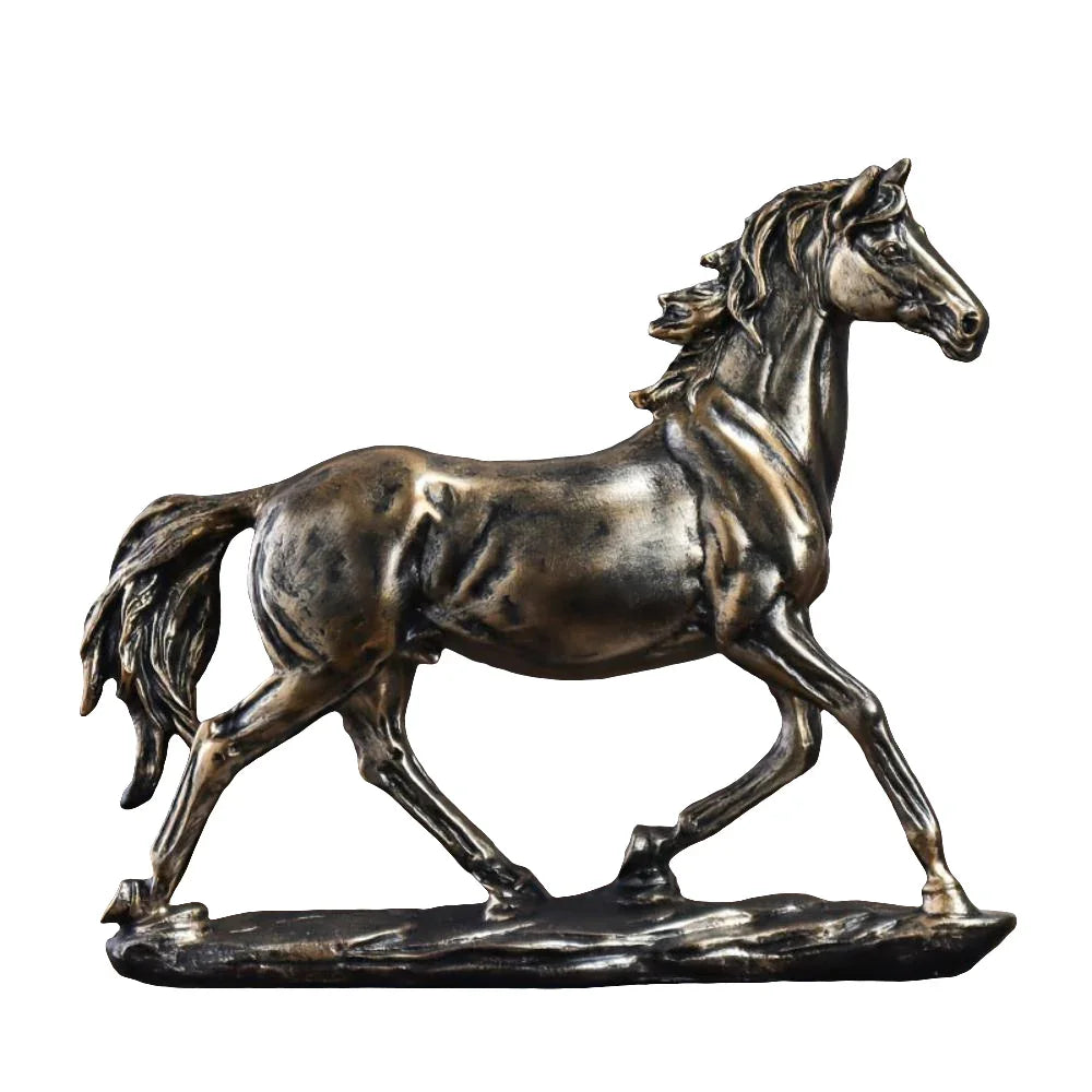 Handcrafted Running Horse Statue - House Of Avana