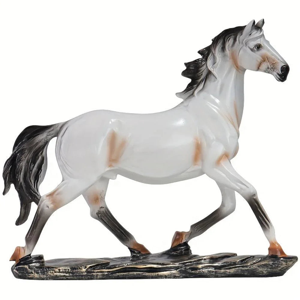 Handcrafted Running Horse Statue - House Of Avana