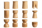 Creative Solid Wood Stool Log Pouf Sitting Stool Household Side Table Stump Hotel Decoration Coffee... - House Of Avana
