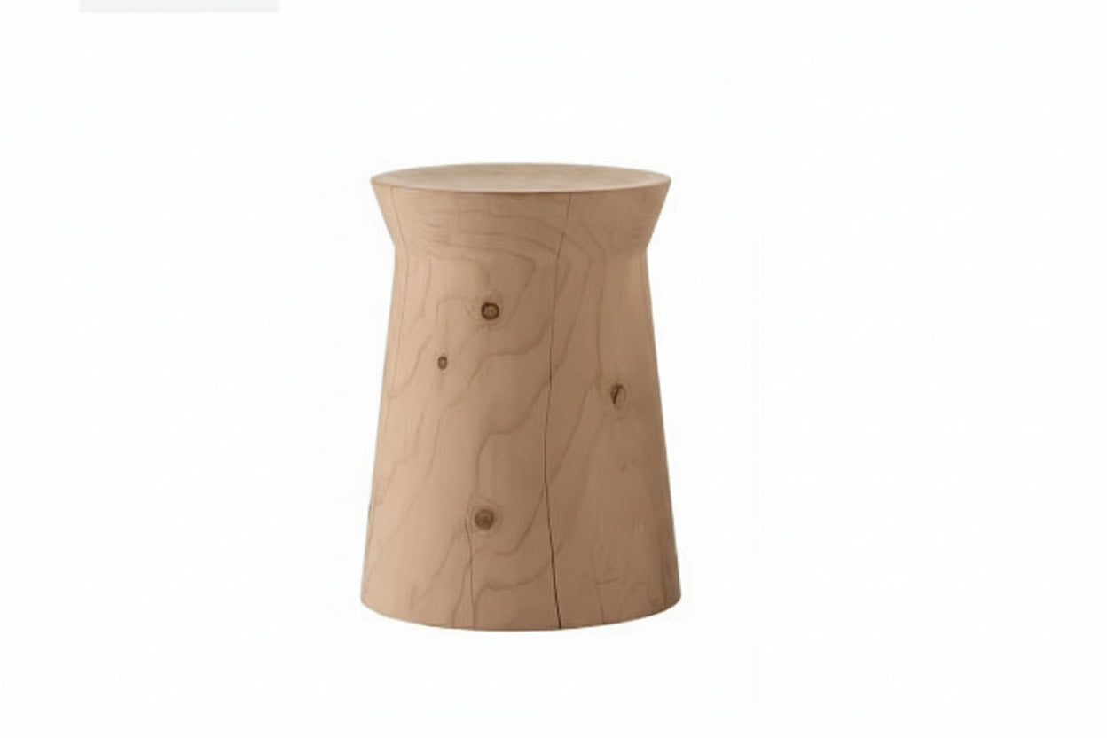 Creative Solid Wood Stool Log Pouf Sitting Stool Household Side Table Stump Hotel Decoration Coffee... - House Of Avana