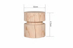 Creative Solid Wood Stool Log Pouf Sitting Stool Household Side Table Stump Hotel Decoration Coffee... - House Of Avana