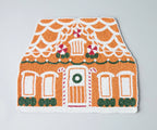 Handicraft Gingerbread House Beaded Placemat, Christmas decoration gift for her – Christmas Handmade Beaded Placemats for Dining Payton James