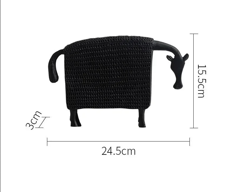 Armor Animal Handicraft Horse Figurine for Home Interior Decoration - House of Avana