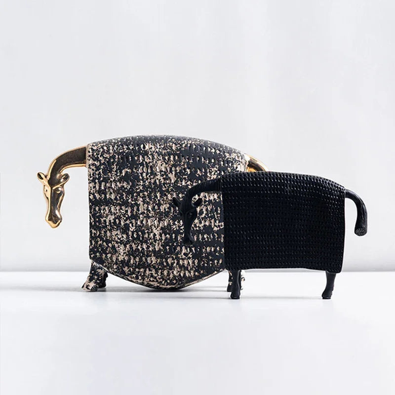 Armor Animal Handicraft Horse Figurine for Home Interior Decoration - House of Avana