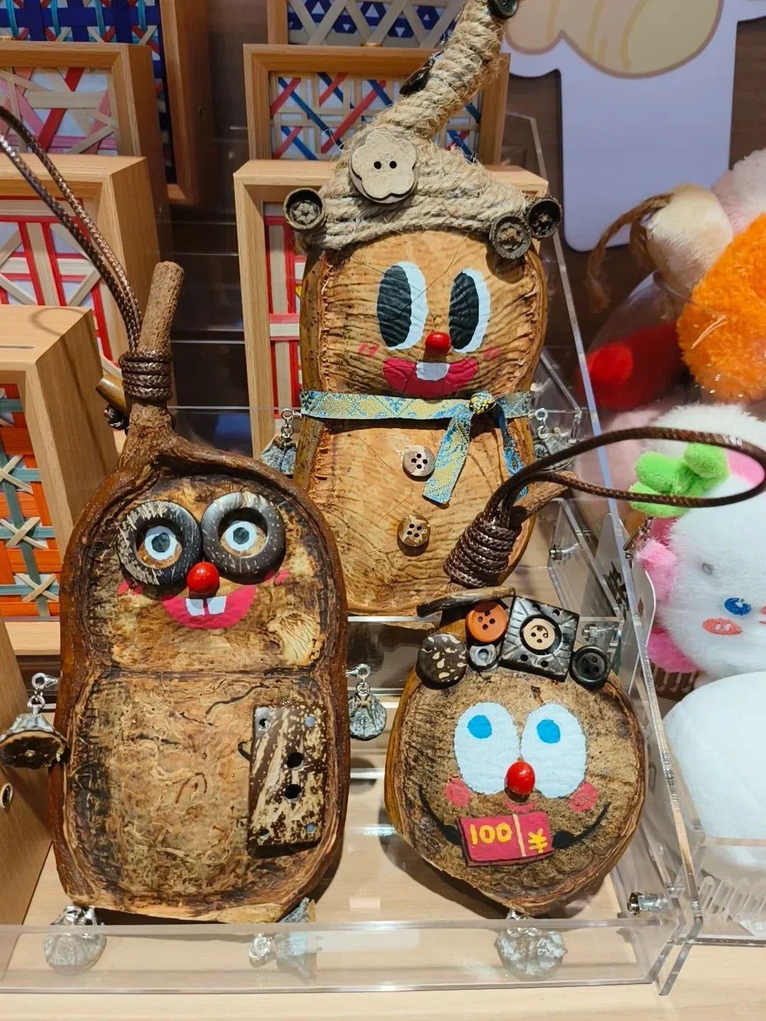 Handmade Big-Eyed Entada Pod Ornament