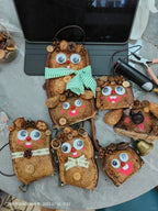 Handmade Big-Eyed Entada Pod Ornament
