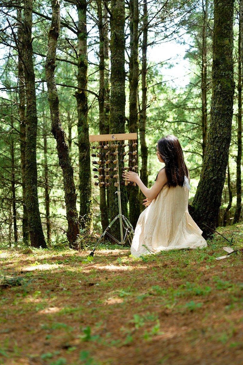 Handmade Rainforest Wind Instrument | Juju, Chacha & Panji Mixed Seed Bar Chime