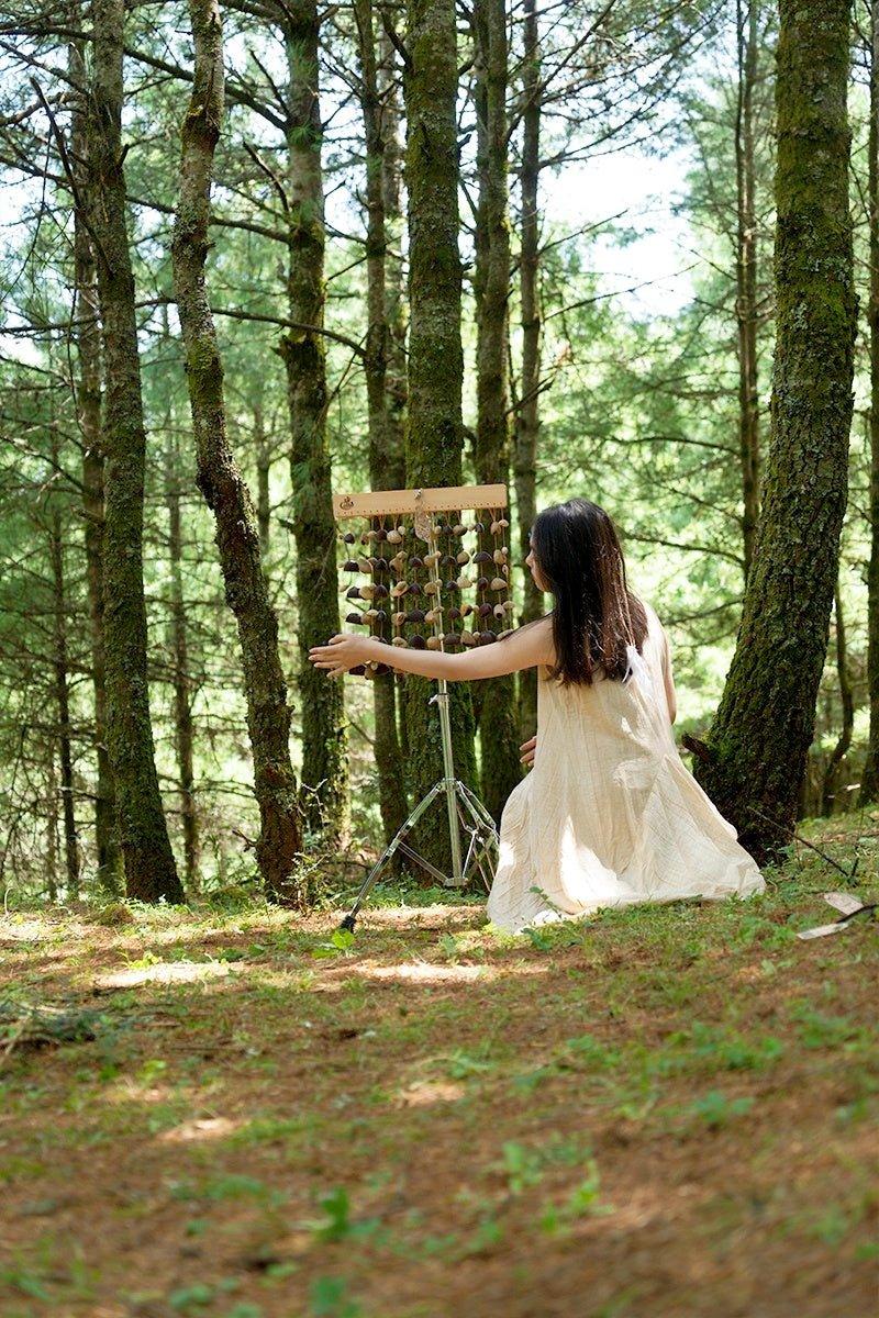 Handmade Rainforest Wind Instrument | Juju, Chacha & Panji Mixed Seed Bar Chime