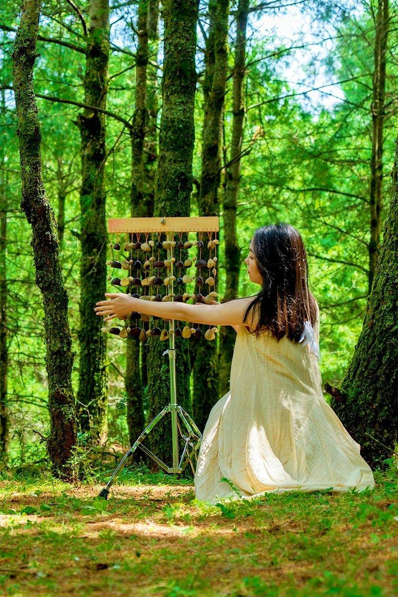 Handmade Rainforest Wind Instrument | Juju, Chacha & Panji Mixed Seed Bar Chime