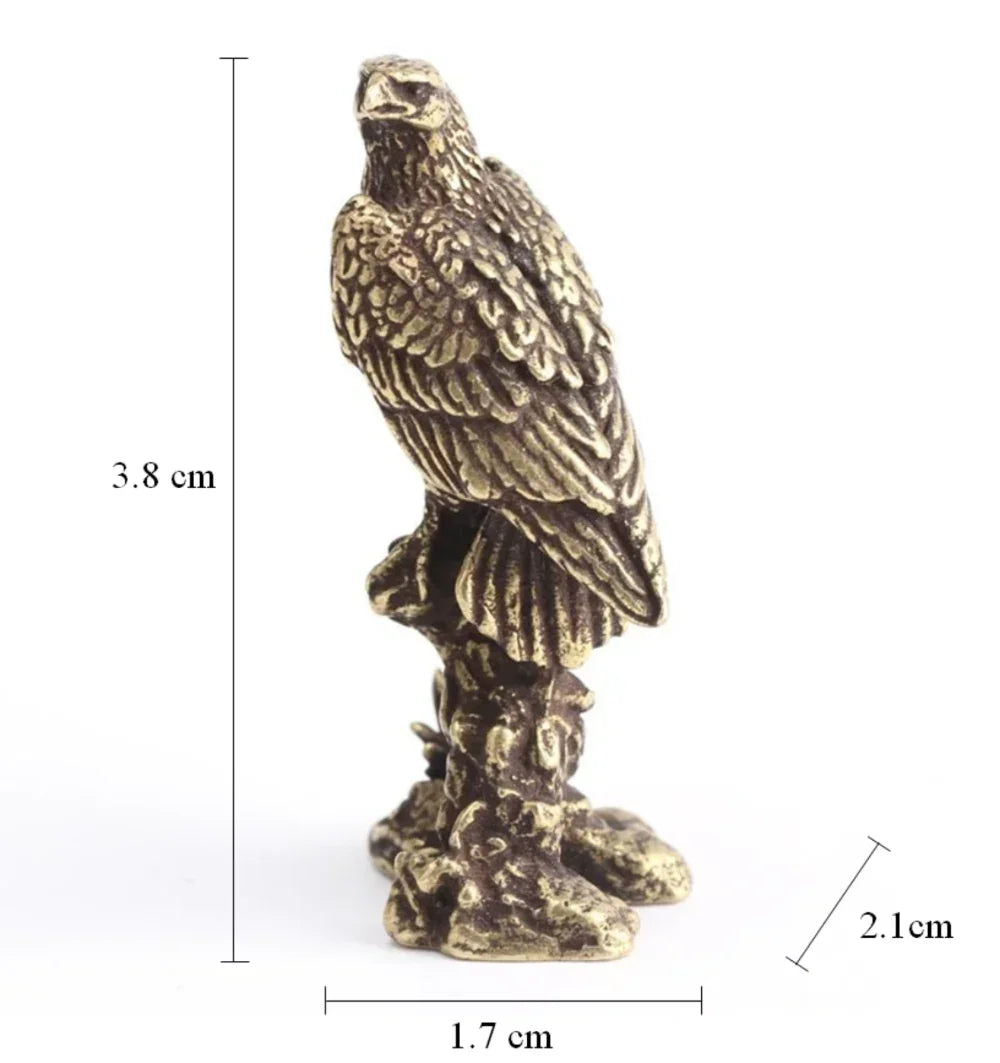 Handmade Miniature Eagle Statue Sculpture - House Of Avana