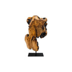 Handmade Natural Cedar Wood Sculpture - Irregular Tree Stump Tabletop Statue with Sturdy Base, 8.75"x1.75"x17.75" Rustic Modern Home Decor for Living Room, Home Office, Bedroom - Unique Natural Grain Art Piece, Durable Indoor House Of Avana