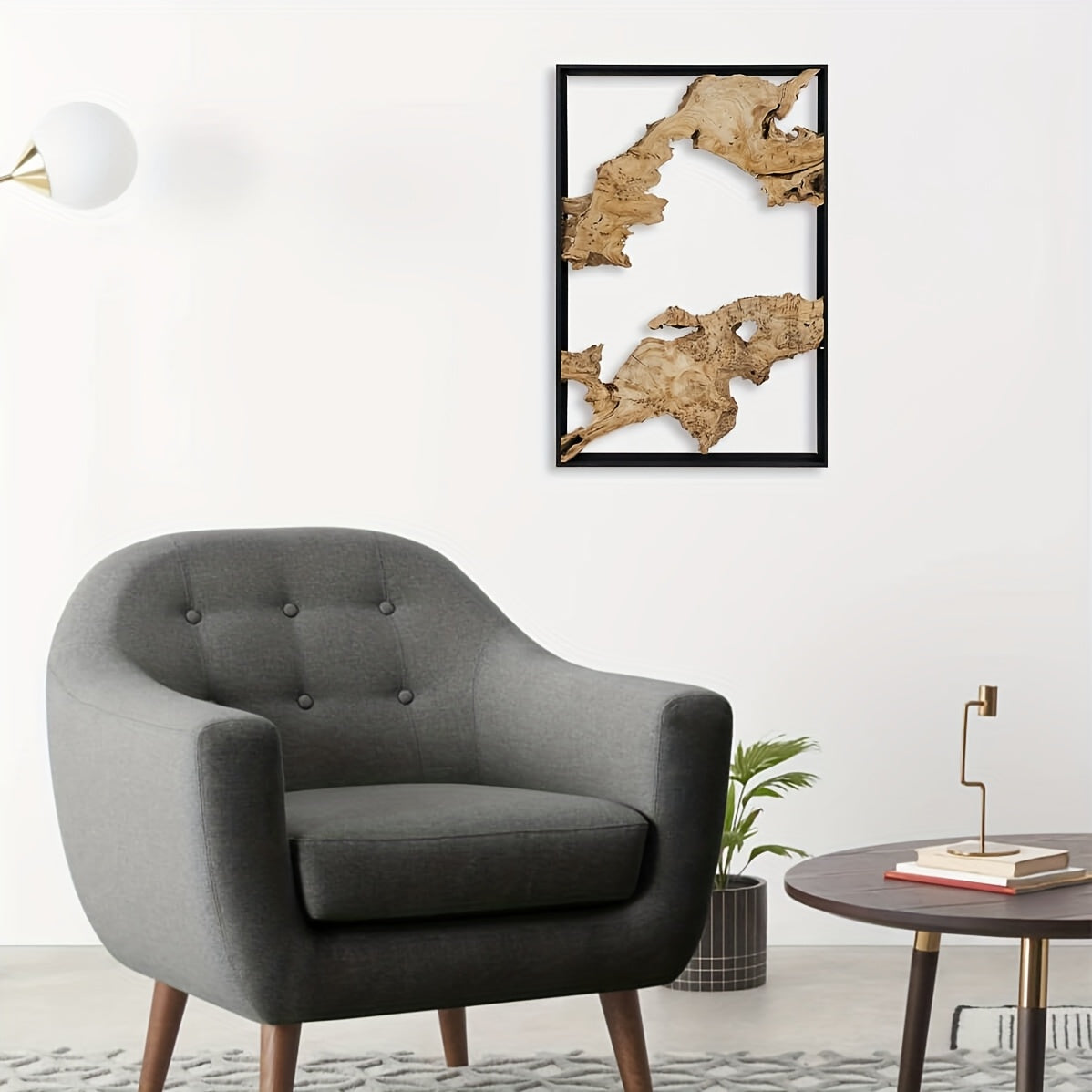 Handmade Rustic Wood Wall Art, Irregular Natural Wooden Decor Panel, Unique Hanging Wall Decor For Living Room, Bedroom, Kitchen, Or Office House Of Avana