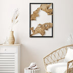 Handmade Rustic Wood Wall Art, Irregular Natural Wooden Decor Panel, Unique Hanging Wall Decor For Living Room, Bedroom, Kitchen, Or Office House Of Avana