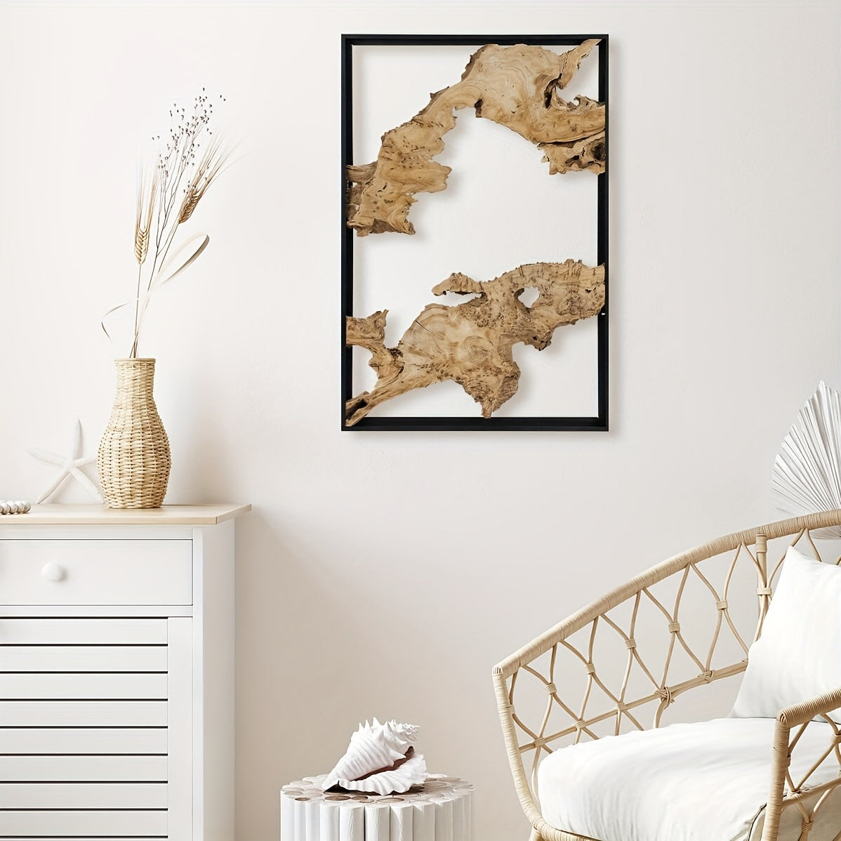 Handmade Rustic Wood Wall Art, Irregular Natural Wooden Decor Panel, Unique Hanging Wall Decor For Living Room, Bedroom, Kitchen, Or Office House Of Avana