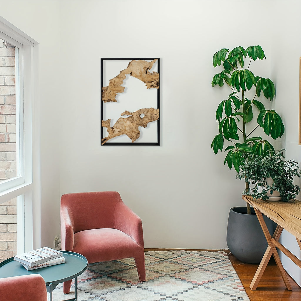 Handmade Rustic Wood Wall Art, Irregular Natural Wooden Decor Panel, Unique Hanging Wall Decor For Living Room, Bedroom, Kitchen, Or Office House Of Avana