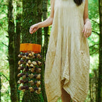 Handmade Seed Pod Hand Bell | Juju, Panji & Chacha Round Chime