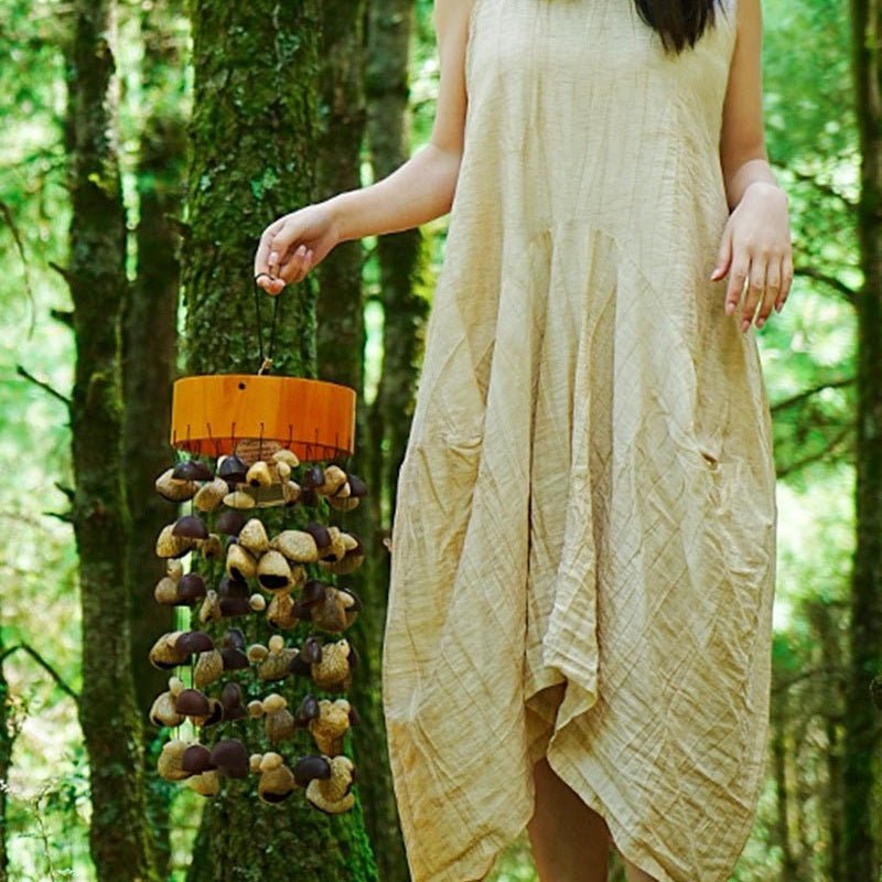 Handmade Seed Pod Hand Bell | Juju, Panji & Chacha Round Chime