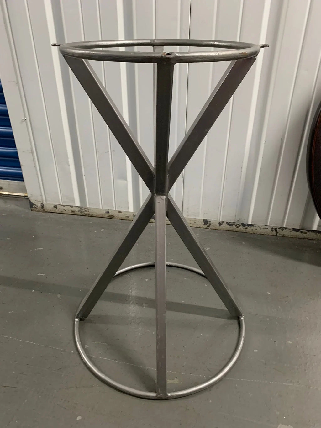 Handmade Solidwood Round End Table With Iron Legs - House Of Avana