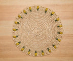 Handmade Tulip Placemat – Raffia Crochet Floral Table Mat – Spring & Easter Table Decor – Artisan Tableware – Boho Dining Accent Payton James