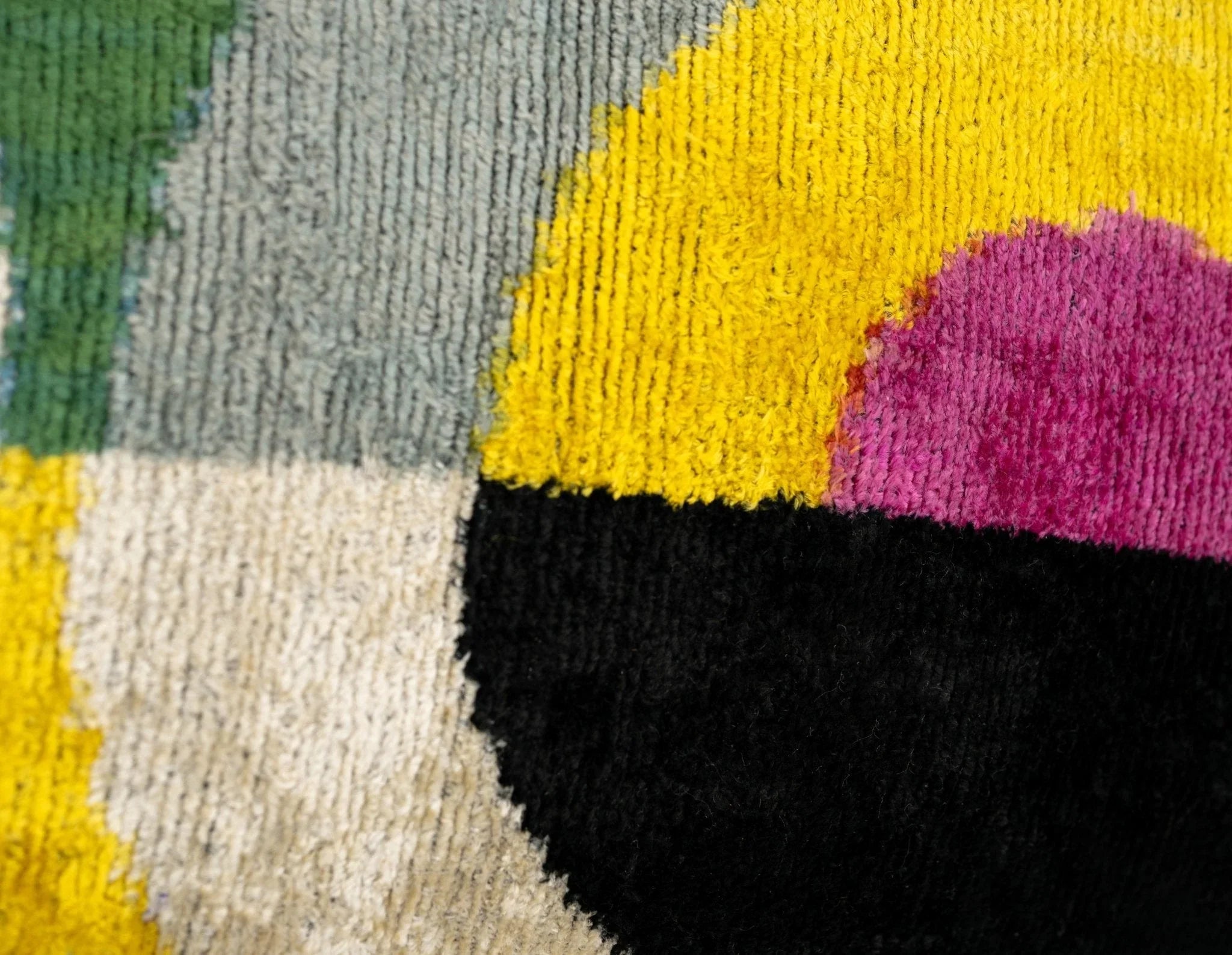 Handmade Velvet Throw Pillow with Modern Abstract Design - High-Quality 20x20 Inch Decorative Accent with Premium Down Feather Insert Canvello