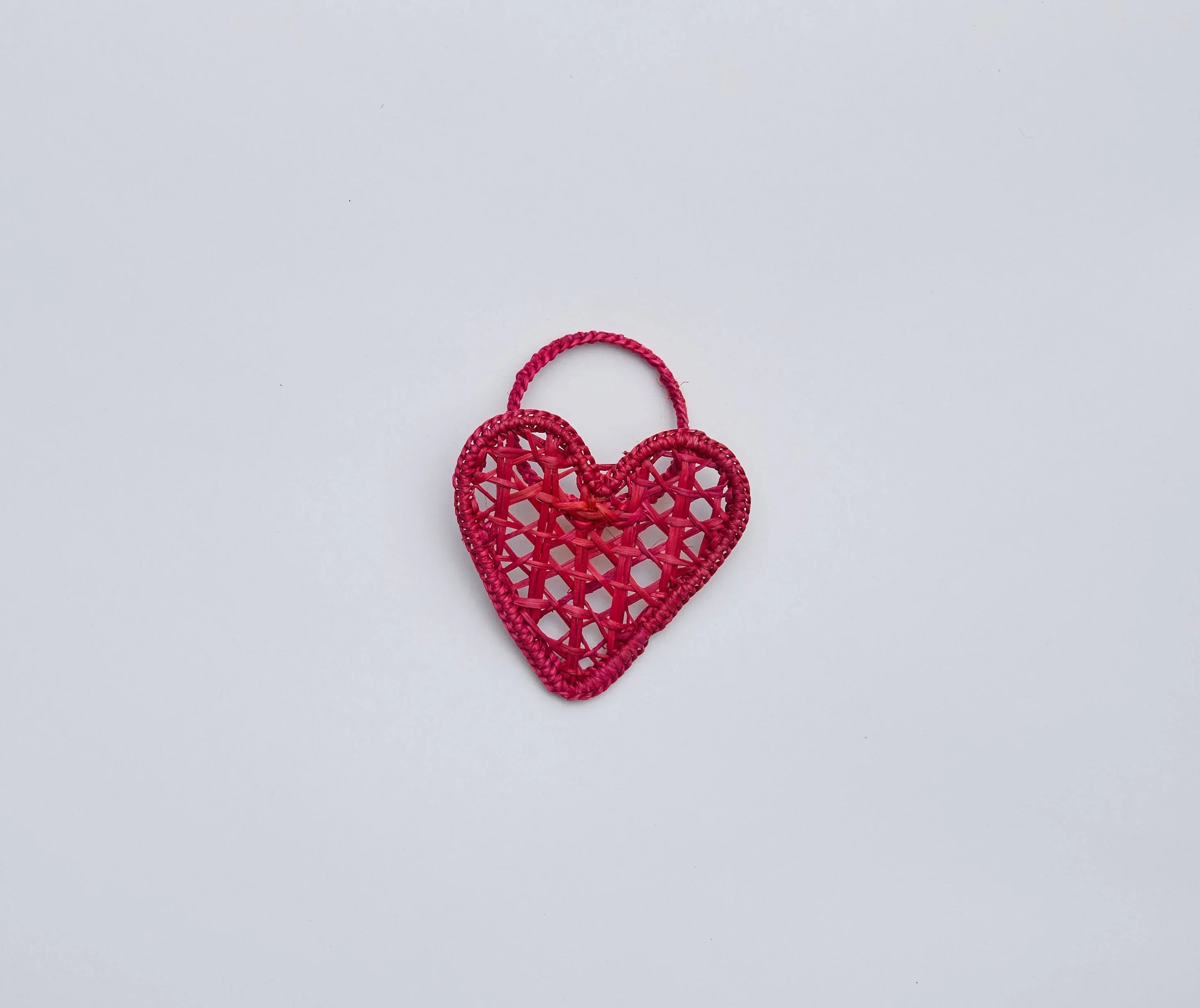 Handwoven Heart Napkin Rings – Set of 4 Palm Napkin Holders Payton James