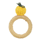 Handwoven Lemon Napkin Ring Talah Home