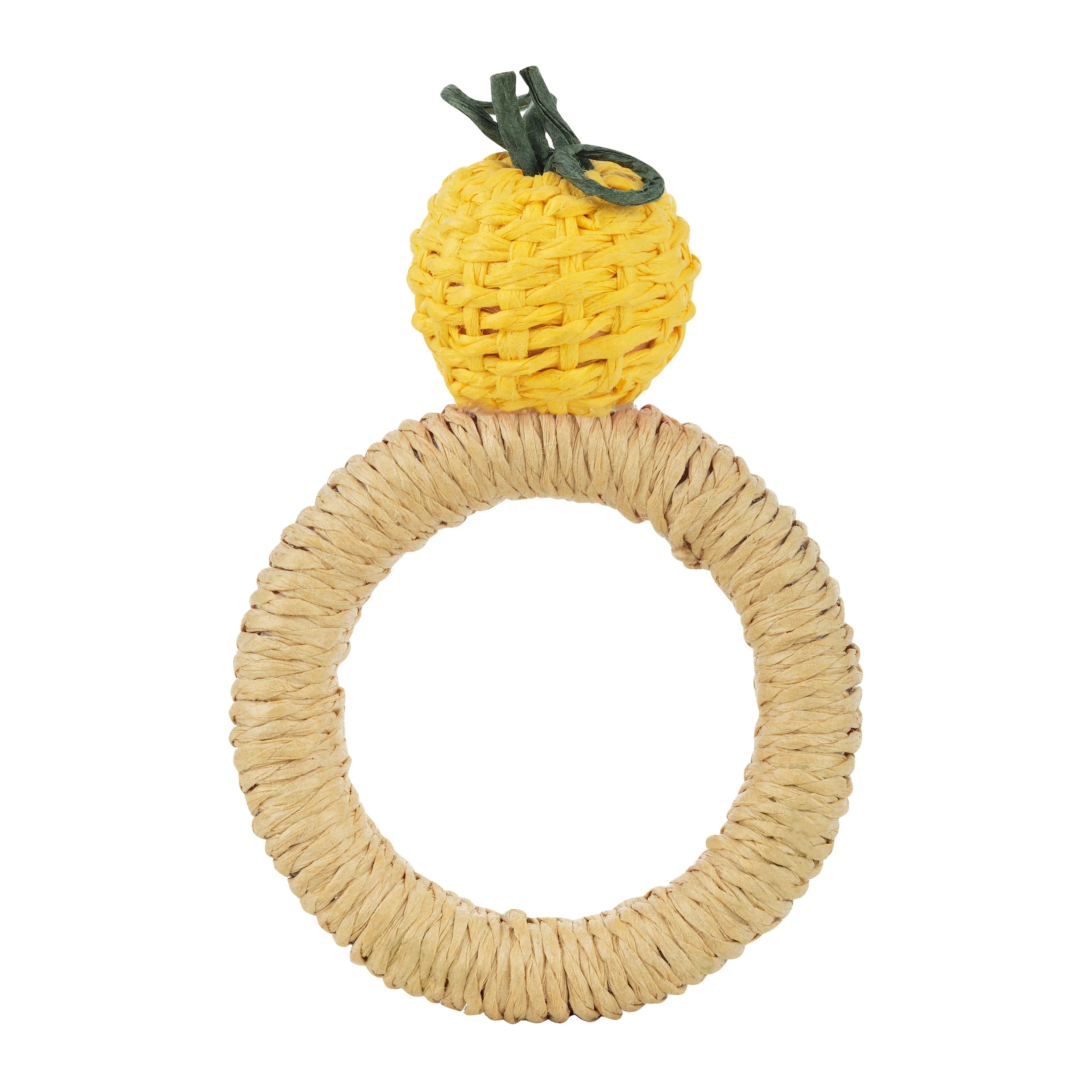 Handwoven Lemon Napkin Ring Talah Home