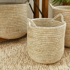 Handwoven Rivergrass Storage Baskets for Coastal Decor (Set of 3) Vintage Shopper