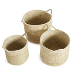 Handwoven Rivergrass Storage Baskets for Coastal Decor (Set of 3) Vintage Shopper