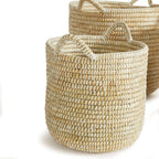 Handwoven Rivergrass Storage Baskets for Coastal Decor (Set of 3) Vintage Shopper