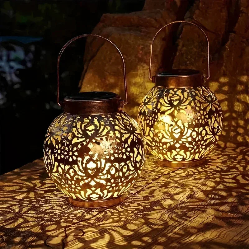 Hanging Light - Solar Golden Pendant