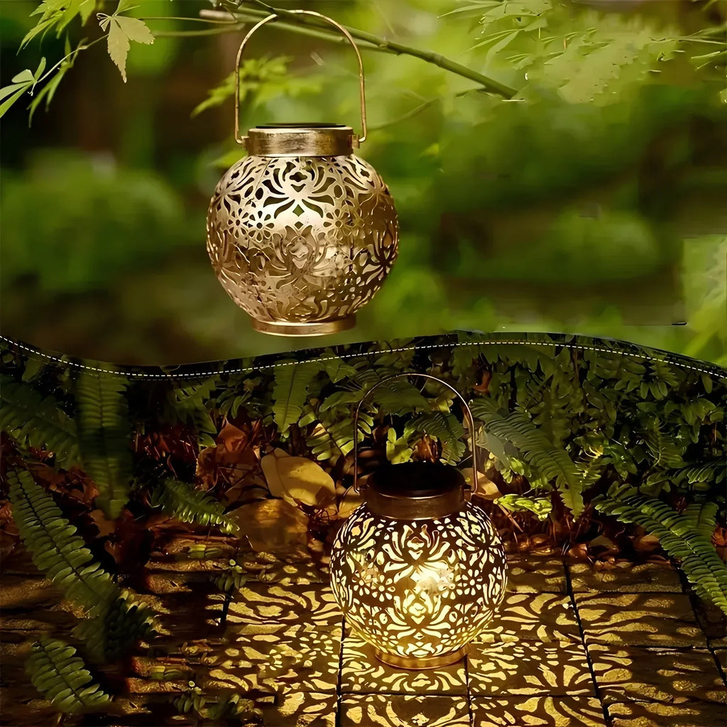 Hanging Light - Solar Golden Pendant