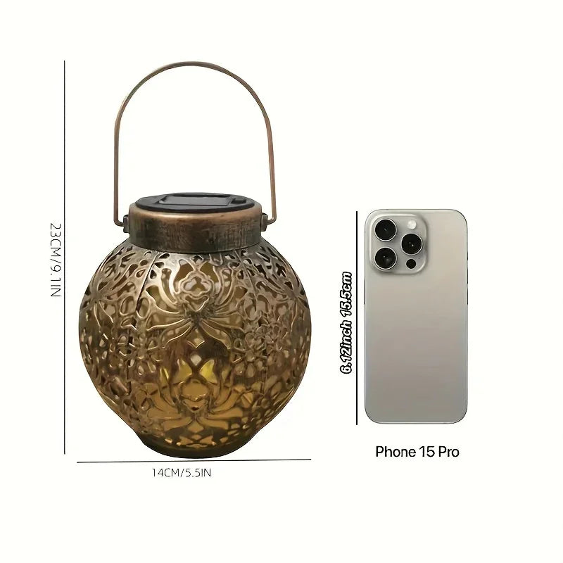 Hanging Light - Solar Golden Pendant