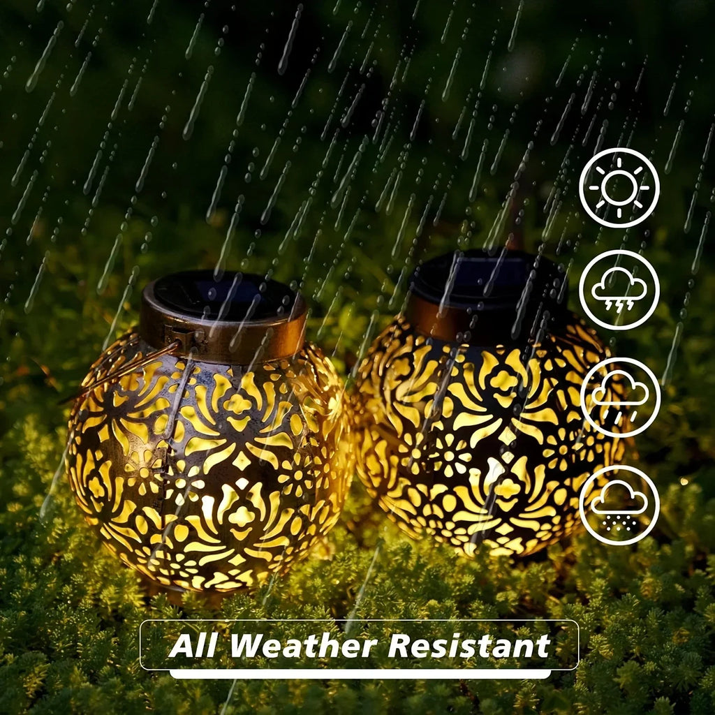 Hanging Light - Solar Golden Pendant