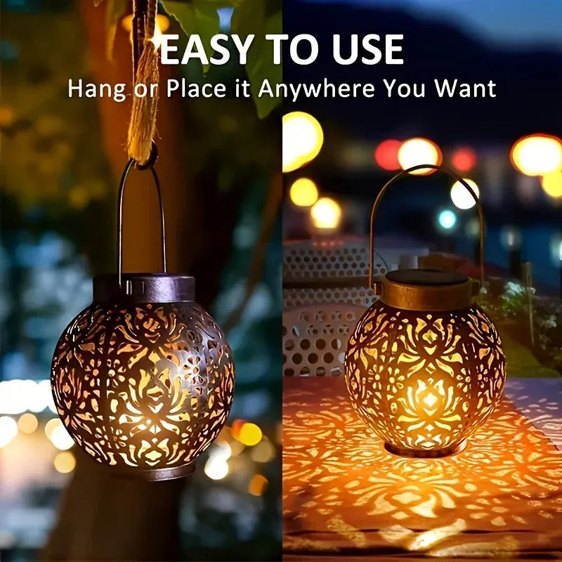 Hanging Light - Solar Golden Pendant