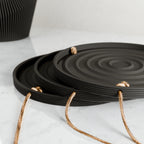 Hanging Plant Pot Tray | Puddle, angled view - House Of Avana