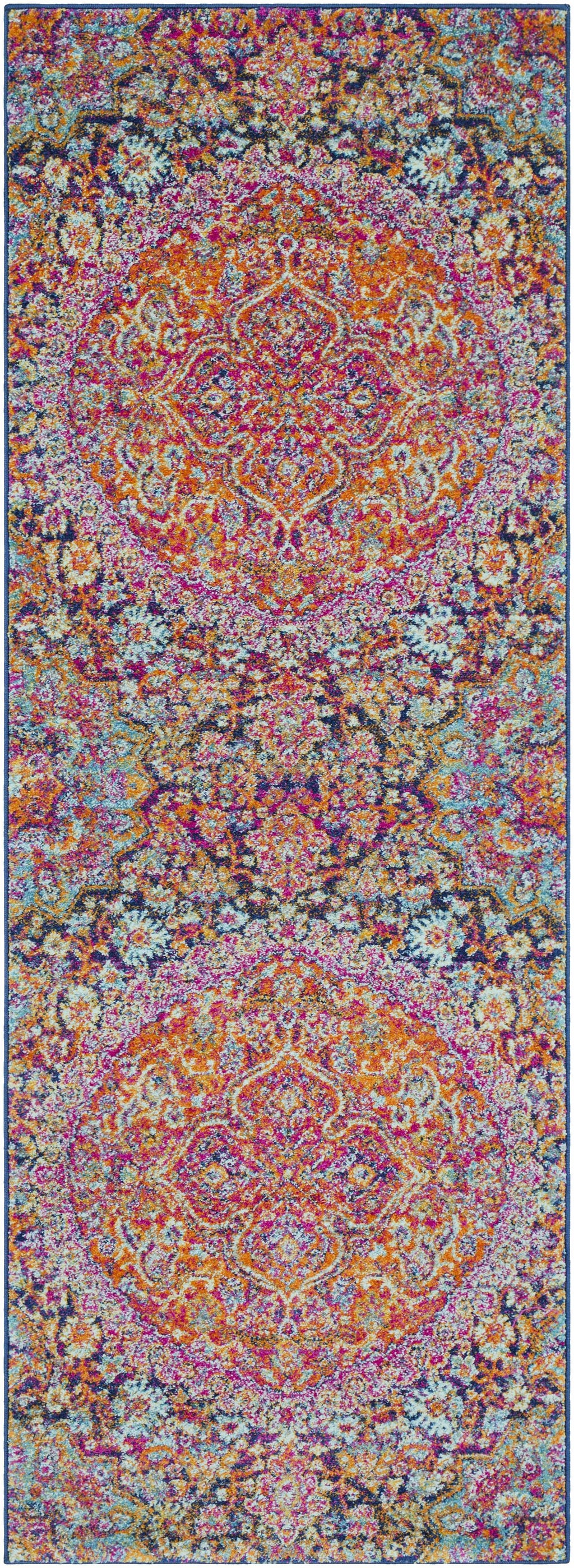 Burnt Orange Ojus Area Rug Hauteloom