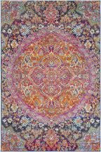 Burnt Orange Ojus Area Rug Hauteloom