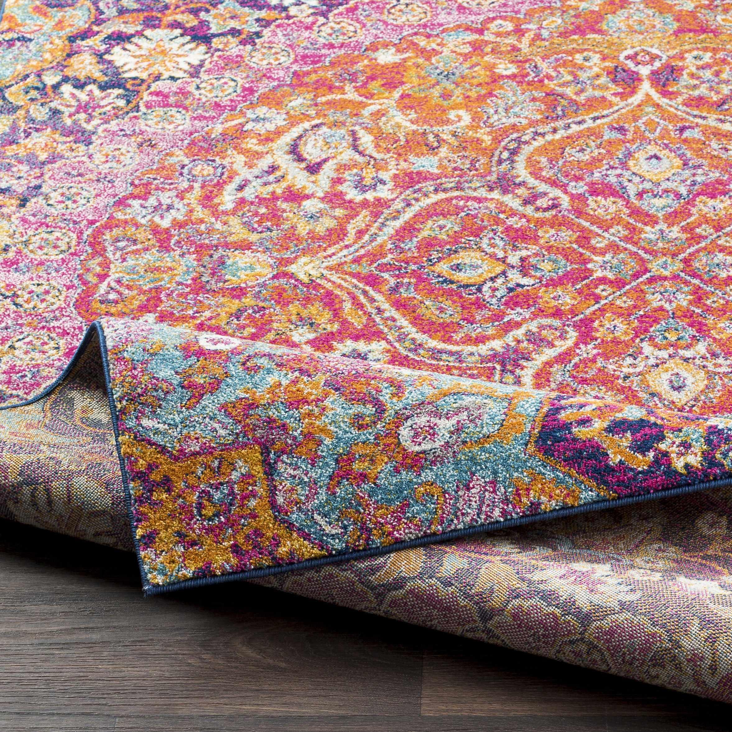 Burnt Orange Ojus Area Rug Hauteloom