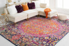 Burnt Orange Ojus Area Rug Hauteloom