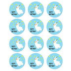Happy Alpaca Birthday Stickers