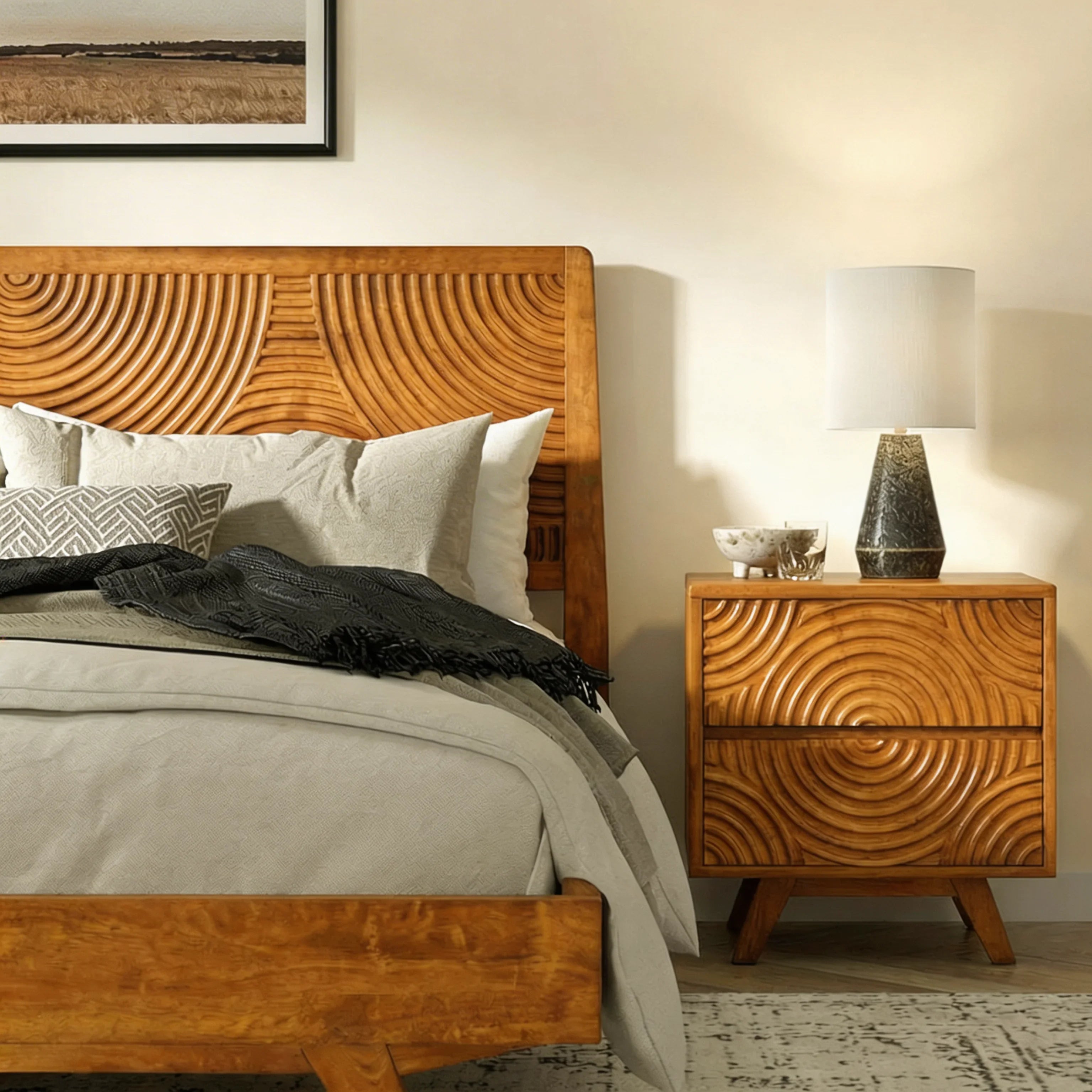 Harmony Solid Wood Bed Frame