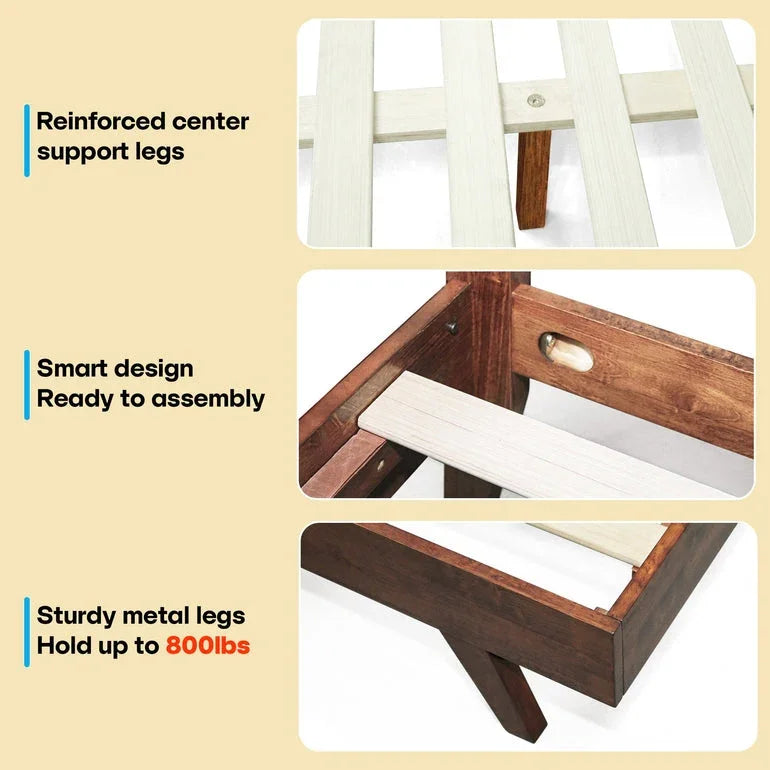 Harmony Solid Wood Bed Frame