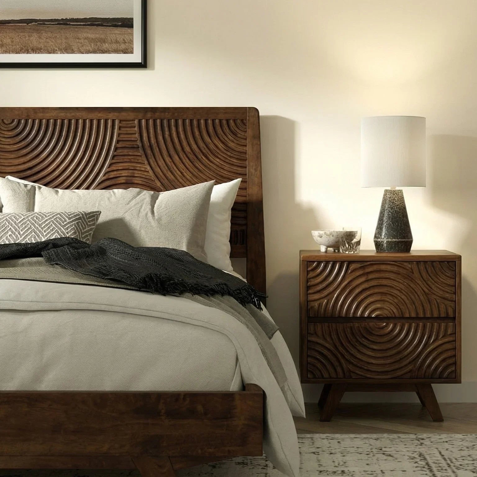 Harmony Solid Wood Bed Frame