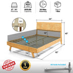 Harmony Solid Wood Bed Frame