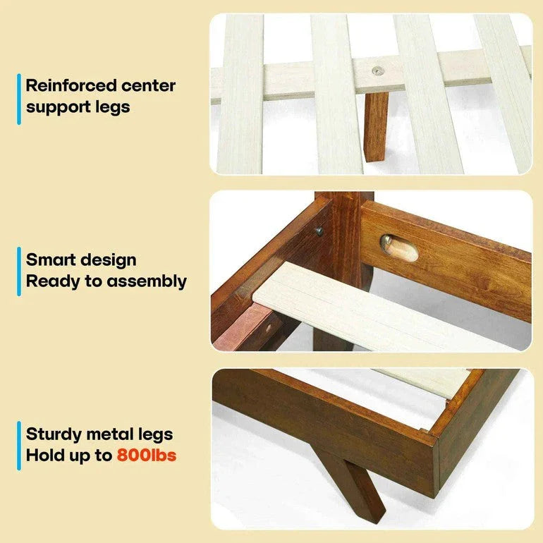 Harmony Solid Wood Bed Frame
