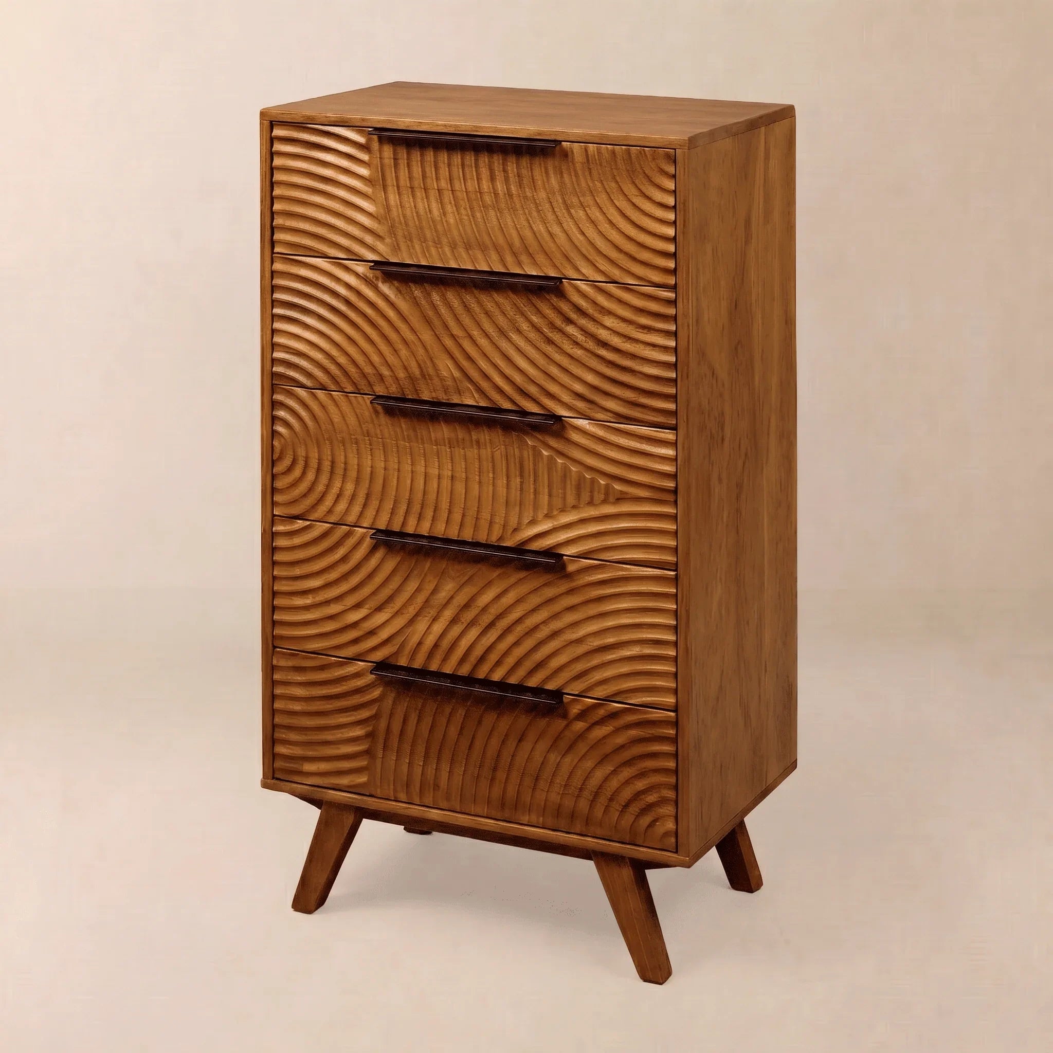 Harmony Solid Wood Dresser with 5 Drawers
