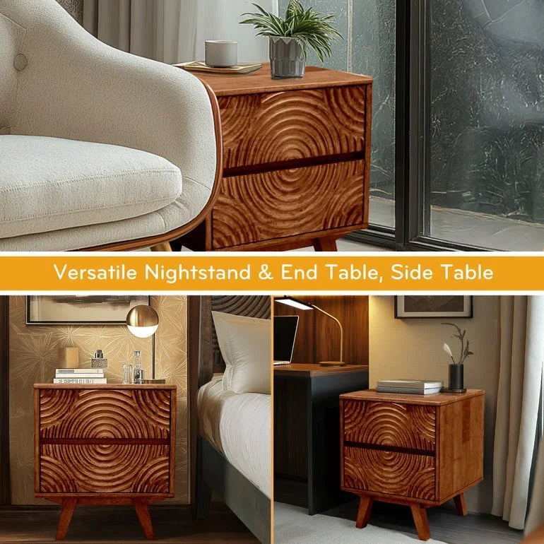 Harmony Solid Wood Nightstand