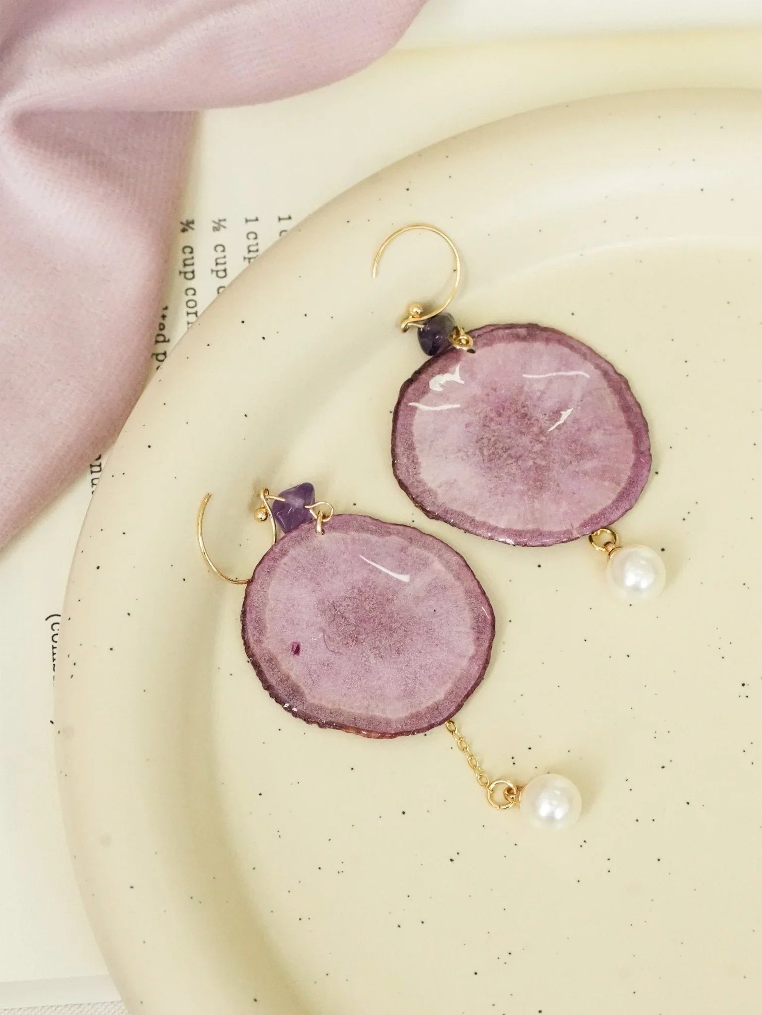 "Harvest Gem" Real Carrot＆Potato Earrings
